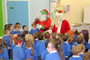 Santa Claus visits St. Joseph's